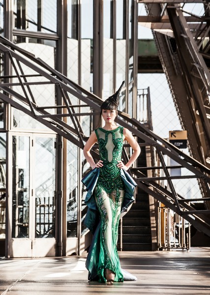 Unconventional Catwalk Took Over Paris The Phenomenal Success of Jessia Minh Anhs Autumn Fashion Show Atop the Eiffel Tower
